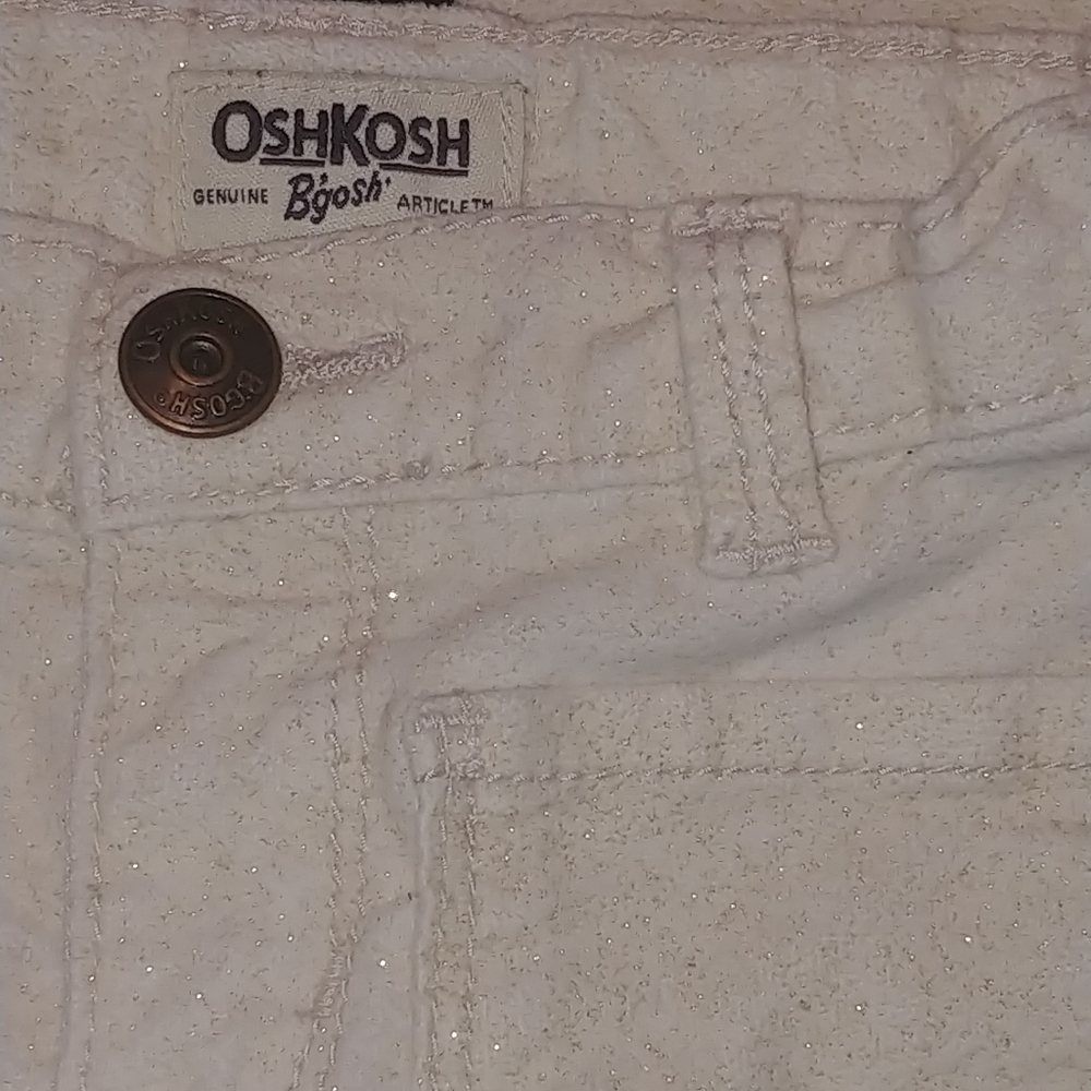 Oshkosh gold glitter khakis